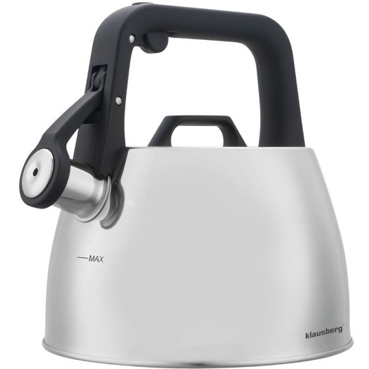 Klausberg KB-7914 rozsdamentes acél sípított vízforraló 2,5L (KB-7914)