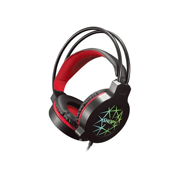 Rampage Snopy SN-GX7 CRAZY Gaming Fejhallgató Fekete-Piros