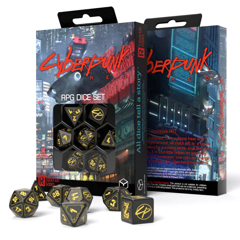 Cyberpunk Red Wet Work Dobókocka Készlet 7 db (GAM38042)