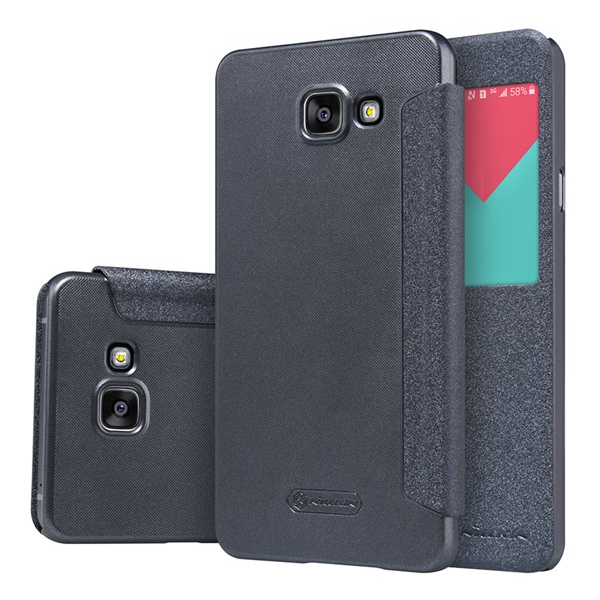 Nillkin Sparkle Samsung A510 Galaxy A5 (2016) Flip tok - Fekete (NL113251)