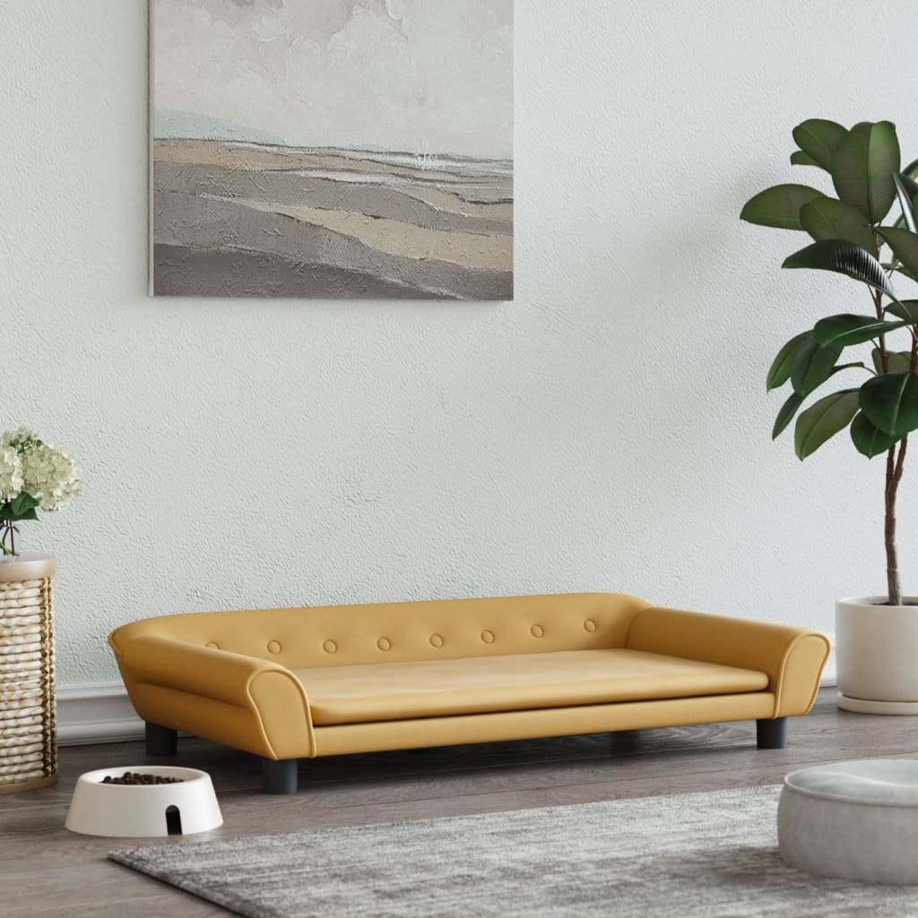 barna bársony kutyaágy 100 x 50 x 21 cm (172010)