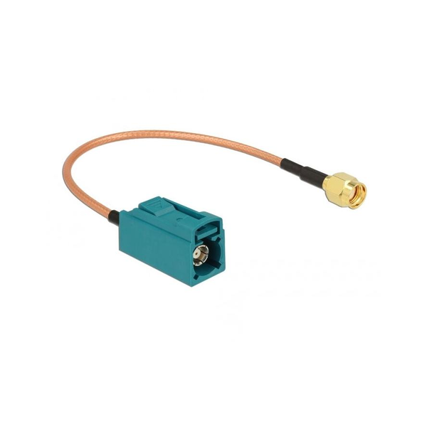 DELOCK Antennenkabel FAKRA Z-Bu > RP-SMA St RG-316 0.20m