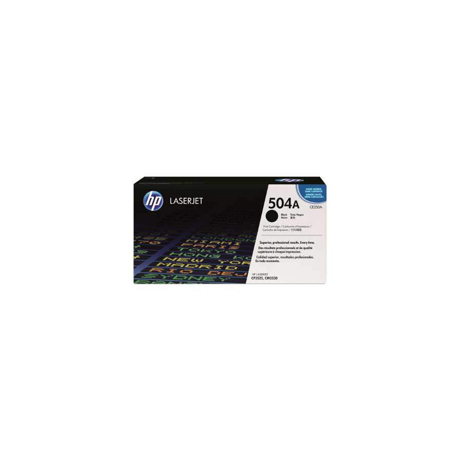 HP CE250A (504A) fekete eredeti toner (CE250A)