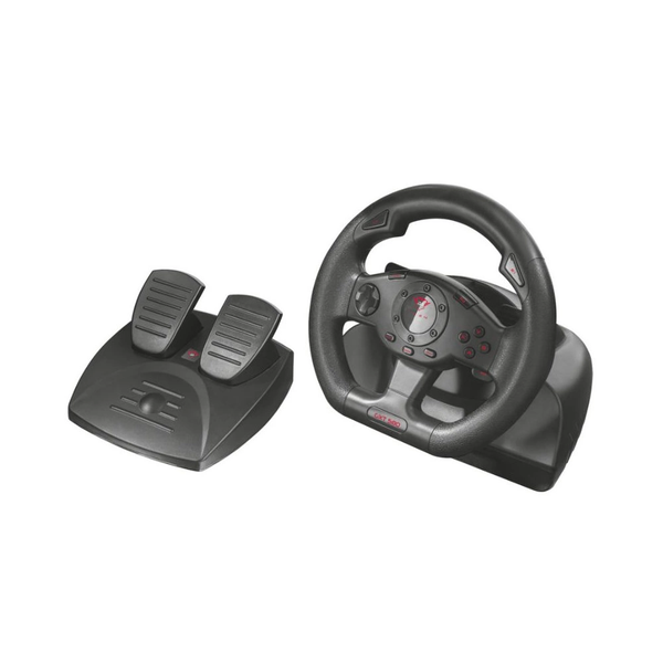 Trust GXT 580 Vibration Feedback Racing Wheel Negru USB 2.0 Volan + Pedale Digitală PC-ul, Playstation 3
