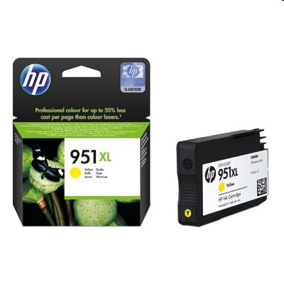 HP 951XL High Yield Yellow Original Ink Cartridge глава и патрон за мастиленоструен принтер 1 броя Оригинал Висок (XL) добив