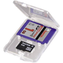 Hama SD and microSD Slim Box memóriakártya tok Átlátszó
