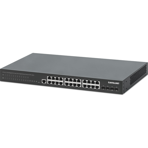 Intellinet 561846 19-os hálózati switch 10 / 100 / 1000 MBit/s IEEE802.3at (30 W), IEEE802.3af (15.4 W)