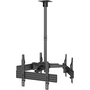 Стойка за таван Equip 650371, Регулируема, 32"-65", 90 кг, Накланяне/Завъртане, Черен
