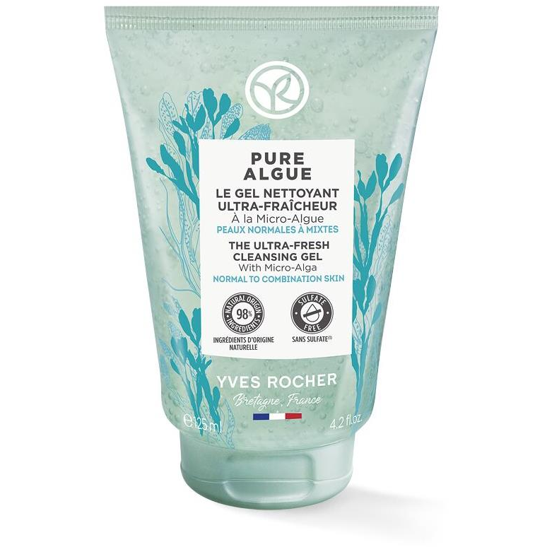 YVES ROCHER frissítő arctisztító gél 125 ml (3660005594590)