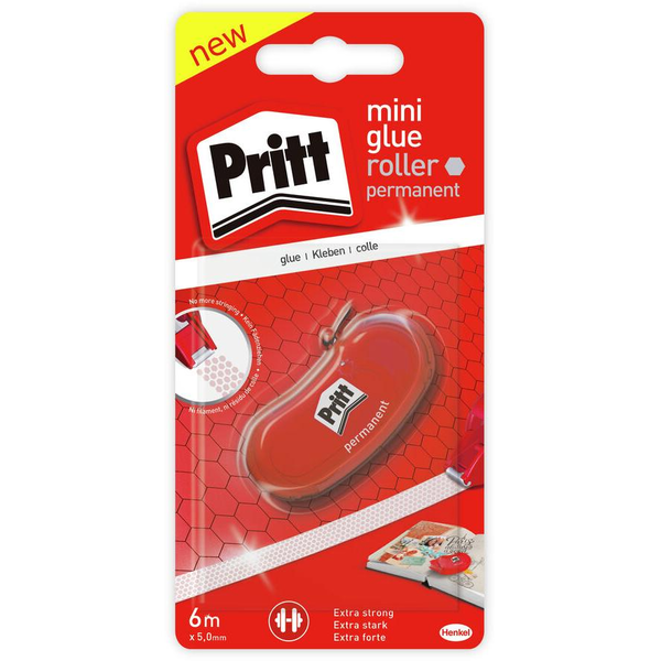 Pritt Mini Kleberoller, Breite: 6mm, Länge: 6m, permanent