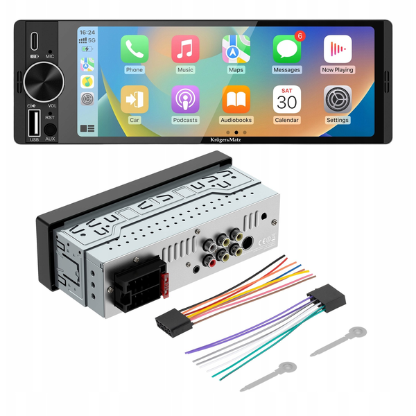 Radio samochodowe Kruger&amp|Matz KM2016 CarPlay/AndroidAuto