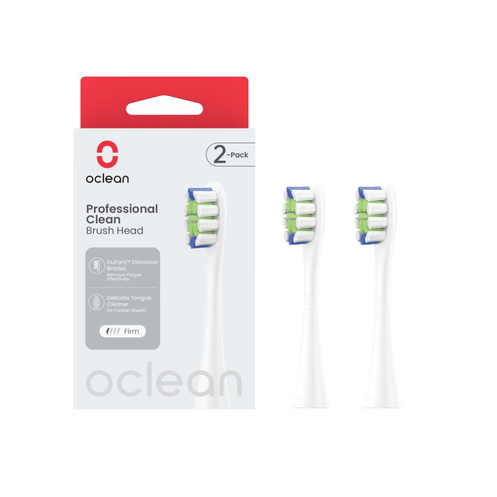 Oclean Professional clean elektromos fogkefe pótfej 2db fehér (OCL553765) (OCL553765)