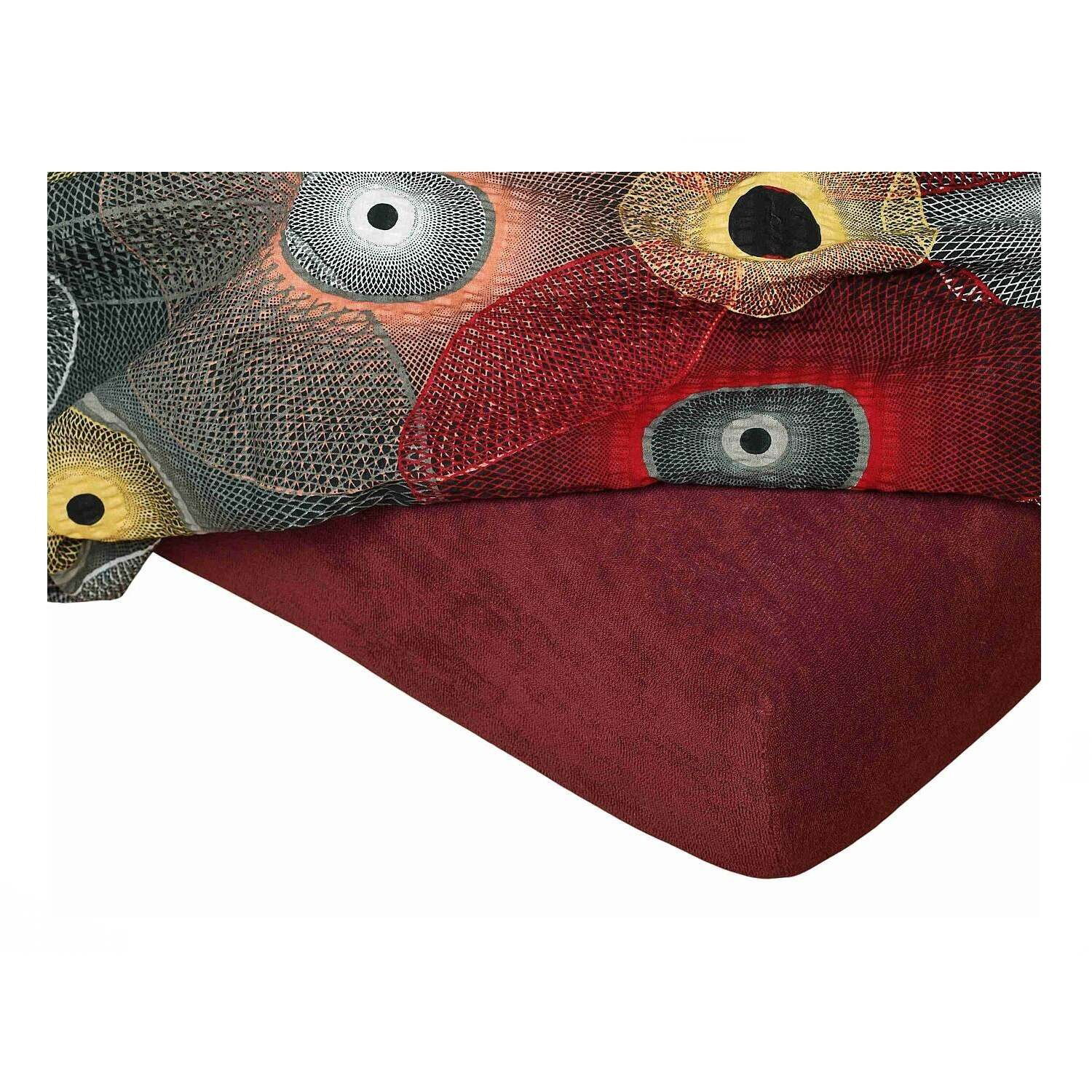Dadka terry burgundy 140×200×15 cm (18064)