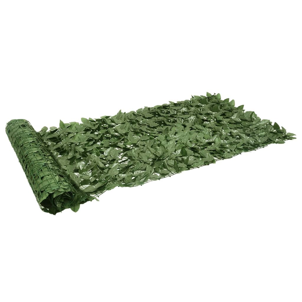 sötétzöld leveles erkélyparaván 300 x 100 cm