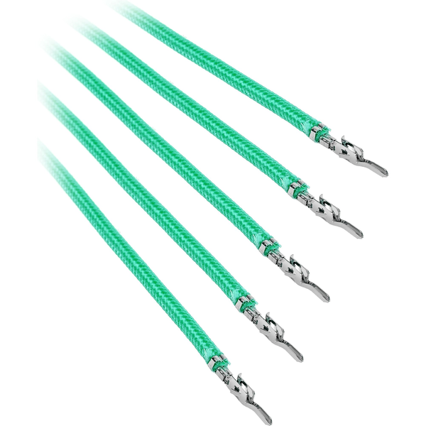 BITFENIX Alchemy 2.0 PSU kábel, 5x 20cm - Zöld