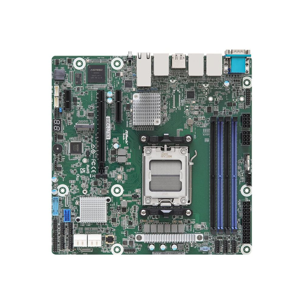 Asrock B650D4U-2L2T/BCM alaplap AMD B650 Express Socket AM5 Micro ATX (B650D4U-2L2T/BCM)