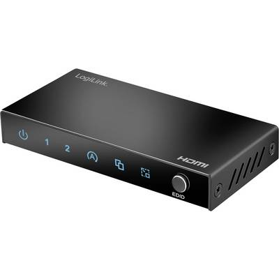 LOGILINK HDMI splitter 1x2-Port 4K/60 Hz HDCP EDID HDR CEC downscaler
