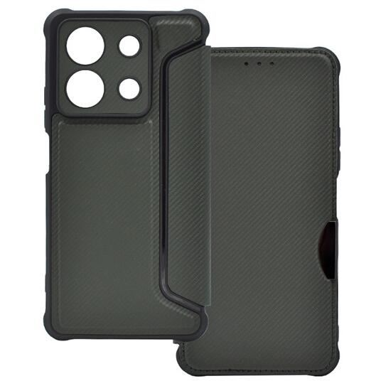 Gigapack Xiaomi Redmi Note 13 5G karbon mintás fliptok sötétzöld (GP-154004) (GP-154004)