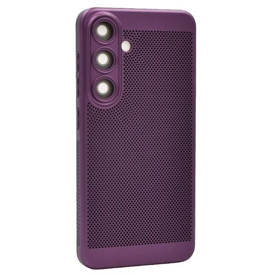 Gigapack Samsung Galaxy S24 (SM-S921) légáteresztő, lyukacsos műanyag tok lila (GP-151547) (GP-151547)
