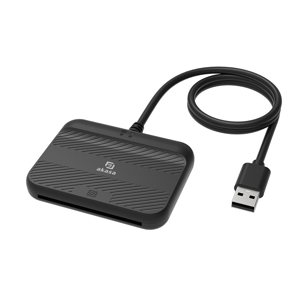 Akasa AK-CR-14BK USB3.0 ID Card Kártyaolvasó (AK-CR-14BK)