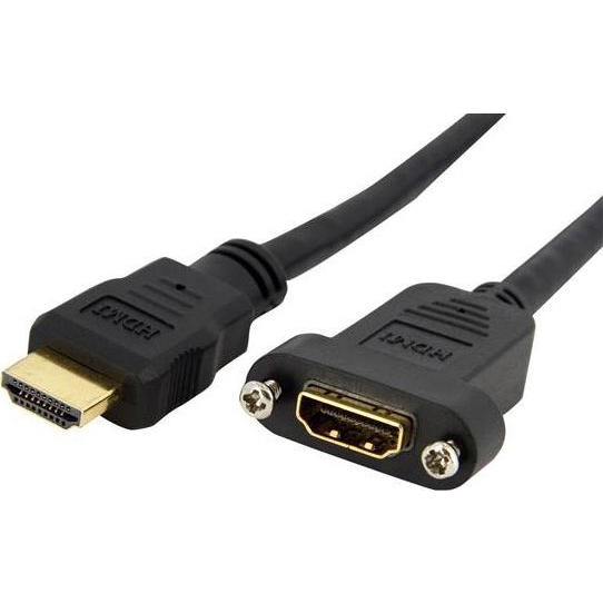 StarTech.com HDMIPNLFM3 HDMI kabel 0,9 m HDMI Type A (Standaard) Zwart