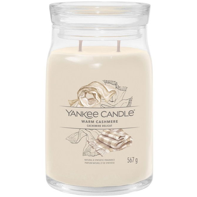 YANKEE CANDLE Signature üveg 2 kanóc Warm Cashmere 567 g (5038581125008)