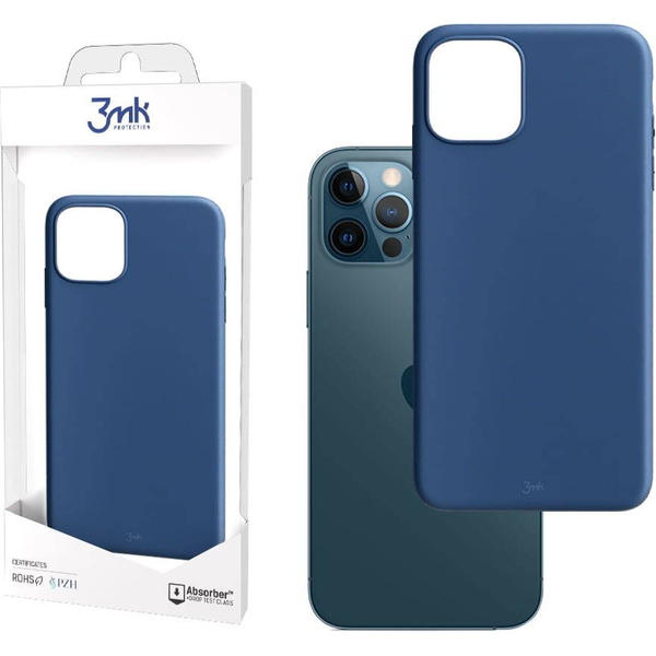 Калъф 3МК Matt Premium Case за Apple iPhone 12/12 Pro, Blueberry