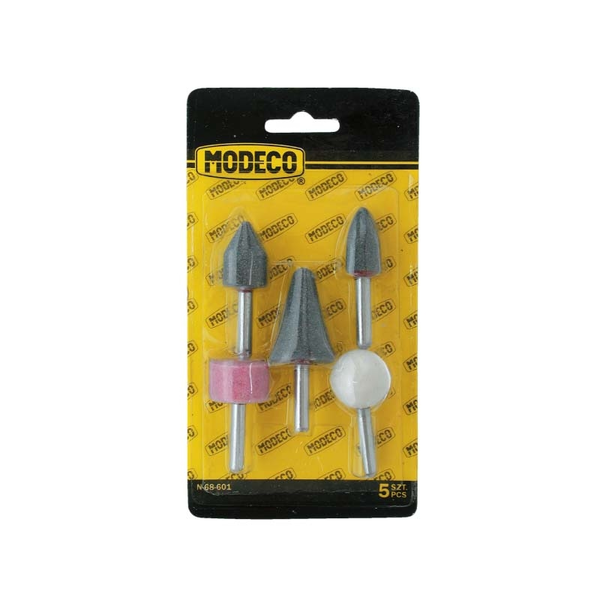  Modeco Komplet trzpieniowych kamieni szlifierskich 5szt. MN-68-601