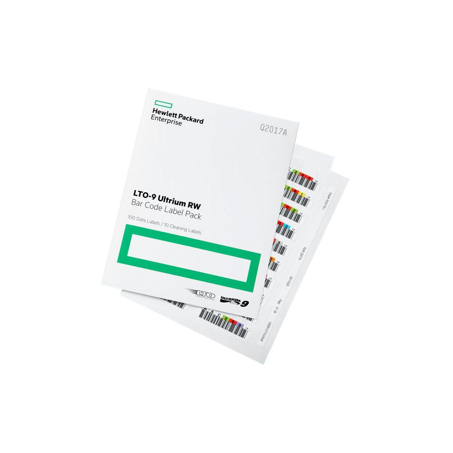 HPE LTO-9 Ultrium RW Bar Code Label Pack (Q2017A)