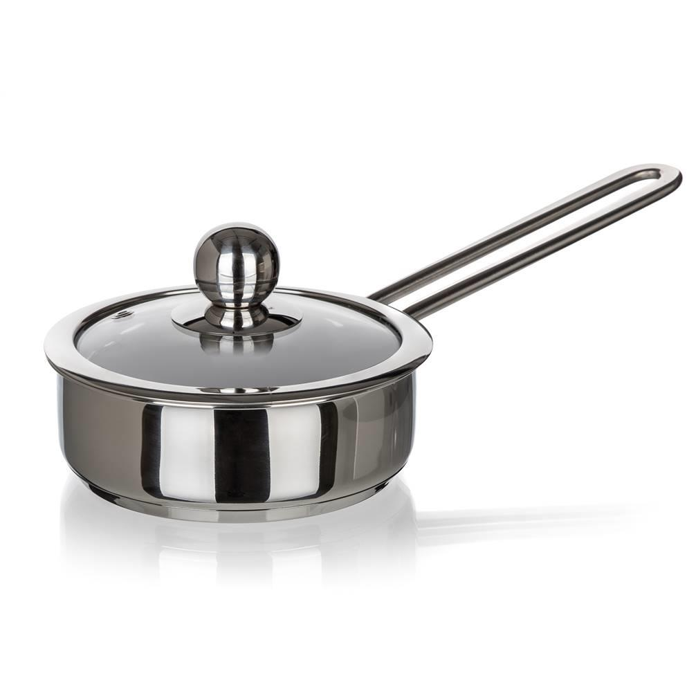 BANQUET PICCOLO Nyeles lábas fedővel, rozsdamentes acél, 14×5 cm, 0,75 l (A26012)
