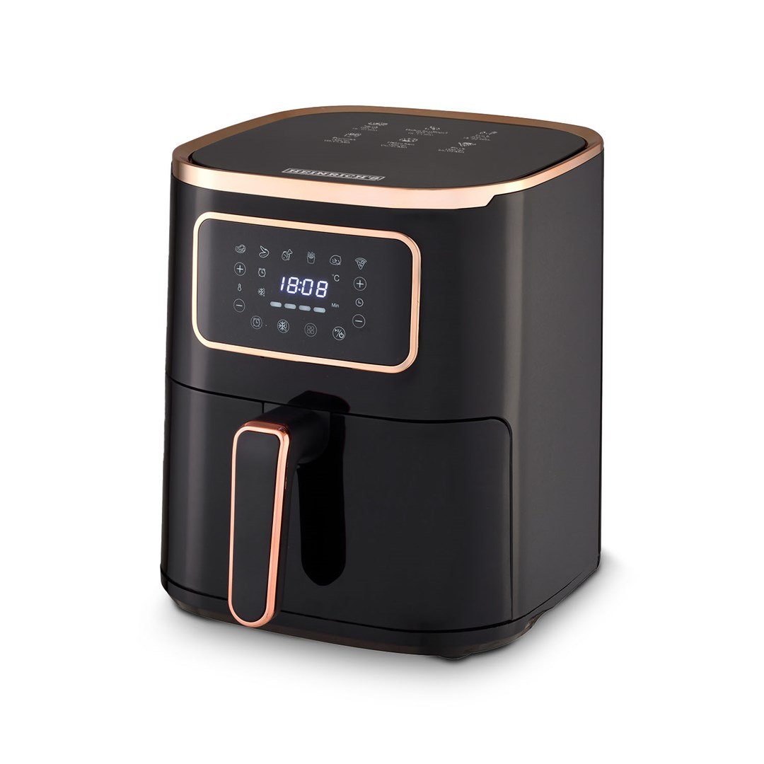 Heinrich‘s HFR 8216 AirFryer Forrólevegős sütő 5,0L 1450 Watt - Fekete (HFR 8216 CZARNA)