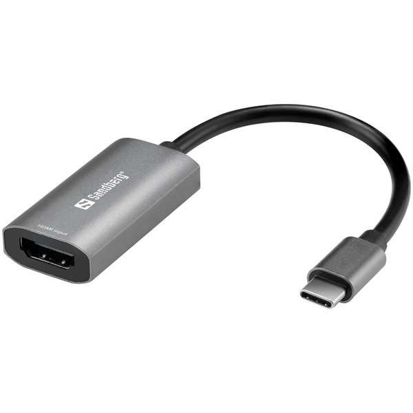 SANDBERG USB-C tartozék, HDMI Capture Link to USB-C (136-36)