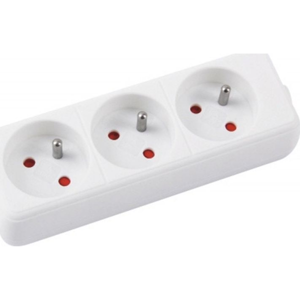 Office Products Przedłużacz OFFICE PRODUCTS,3 gniazda, 3m, z uziemieniem, biały