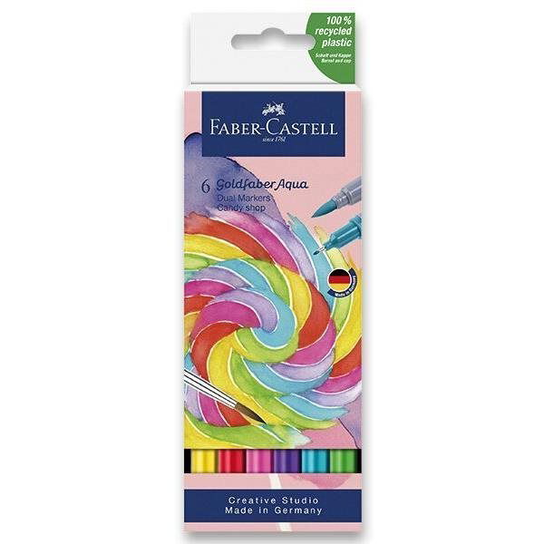 FABER-CASTELL Goldfaber Aqua Candy, 6 színű