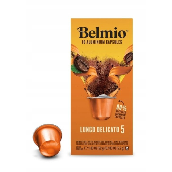 Kapsułki do Nespresso Belmio Lungo Delicato 10 sztuk