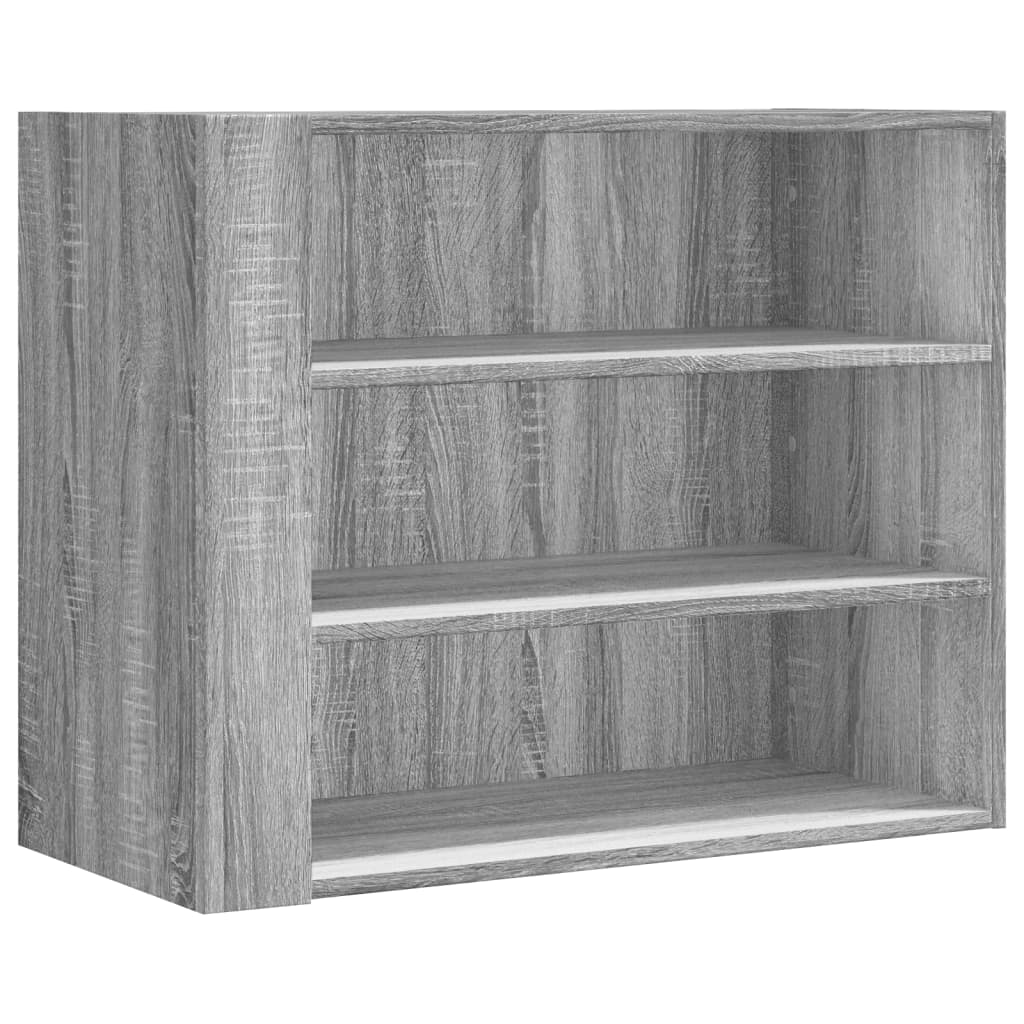 szürke sonoma színű szerelt fa faliszekrény 75 x 35 x 60 cm (848421)