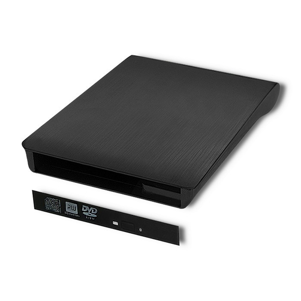 Qoltec 51863 Külső USB 2.0 Optikai meghajtó ház 12.7mm - Fekete