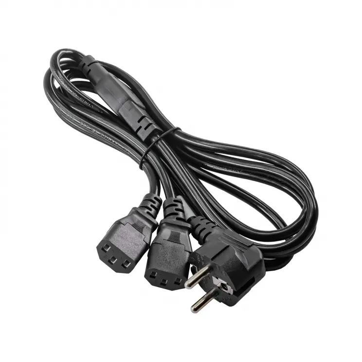 Akyga Y-alakú splitter tápkábel 1.8m (AK-PC-04A) (AK-PC-04A)
