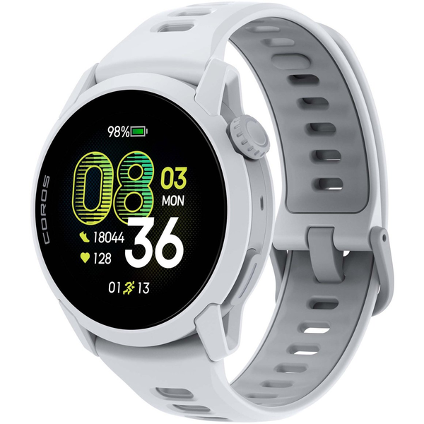 Ceas sportiv GPS Coros Pace 4, curea din silicon, alb