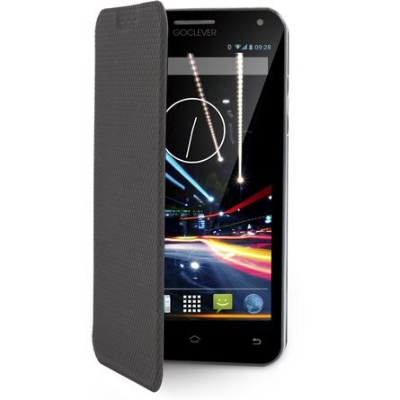 GOCLEVER Quantum 500 5 okostelefon flip tok fekete (ACCFQ500FLIP) (ACCFQ500FLIP)