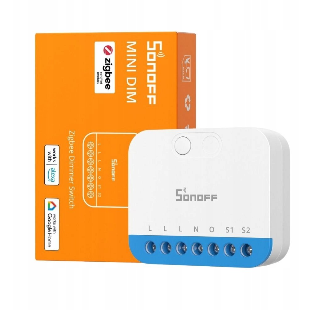 SONOFF MINI-ZBDIM Zigbee Dimmer Switch fogyasztásmérős fényerőszabályzó modul (SON-REL-MINI-DIM-ZB)