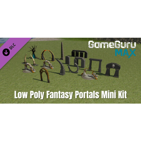GameGuru MAX Low Poly Mini Kit - Fantasy Portals