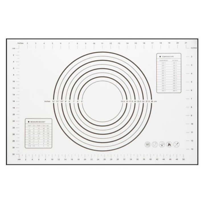 Family szilikon nyújtólap mérettáblázattal 60 x 40 cm (57520) (f57520)