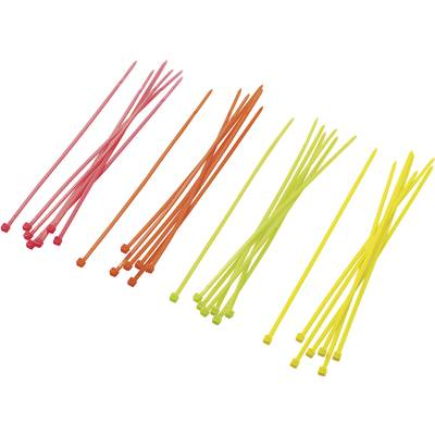 Kábelkötegelő készlet, 150 x 2,5 mm, színes, 80 db, Tru Components (546074)