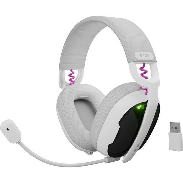 FURY FUKIYA F6 безжични слушалки с микрофон, бели