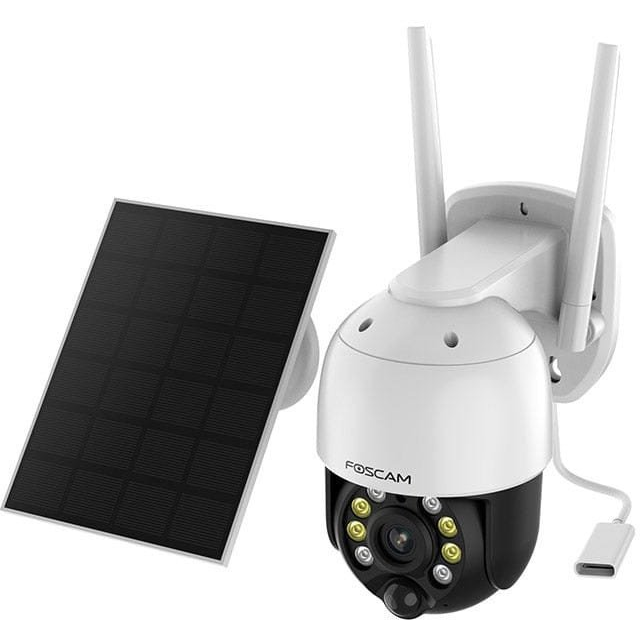 Cámara Domo Ip Wi-fi Motorizada A Pilas De 4mp Con Panel Solar - Foscam B4