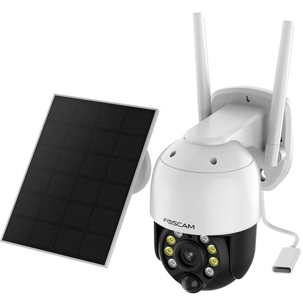 Cámara Domo Ip Wi-fi Motorizada A Pilas De 4mp Con Panel Solar - Foscam B4