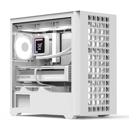 AeroCool D302A-G-WT-V1 Mini Torony Számítógépház + 4db 120mm ventilátor - Fehér
