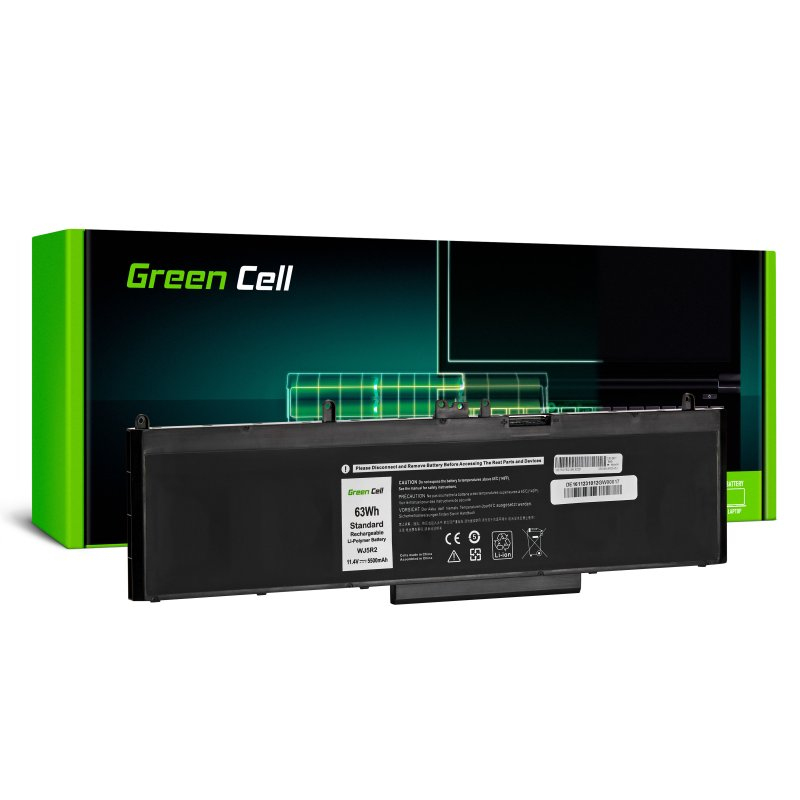 Green Cell Latitude E5570 / Precision 3510 Notebook akkumulátor 5500 mAh (GREEN-DE161)