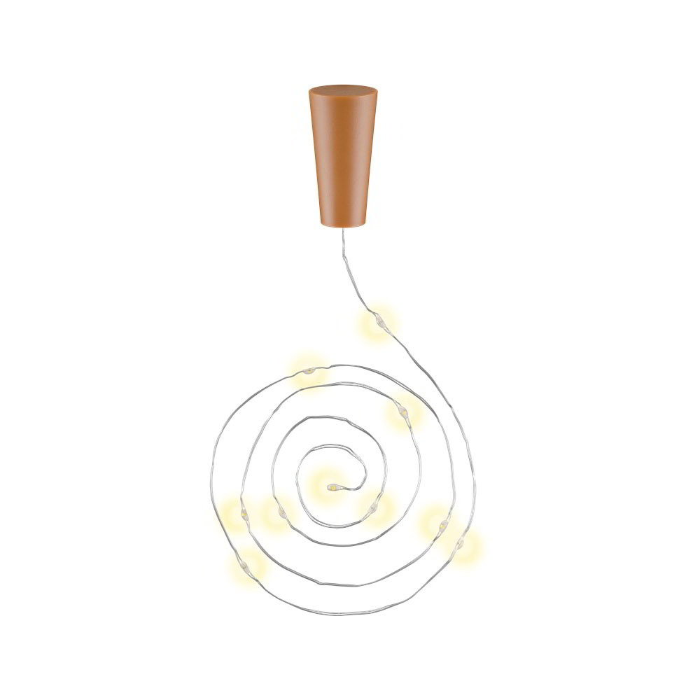 Goobay 49855 Beltéri LED palack fényfüzér 0.95m - Meleg fehér (49855)